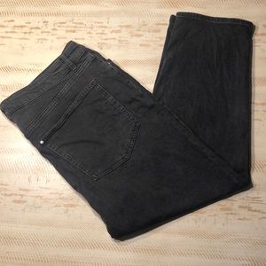 H&M Black straight leg jeans, size 16